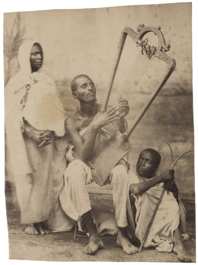 Three Abyssinians in Traditional Dress, c.1880-90 by Luigi Naretti